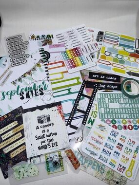 Cocoa Daisy September Daily Journal Planner Kit-* Used 10+ pcs Memory Keeping